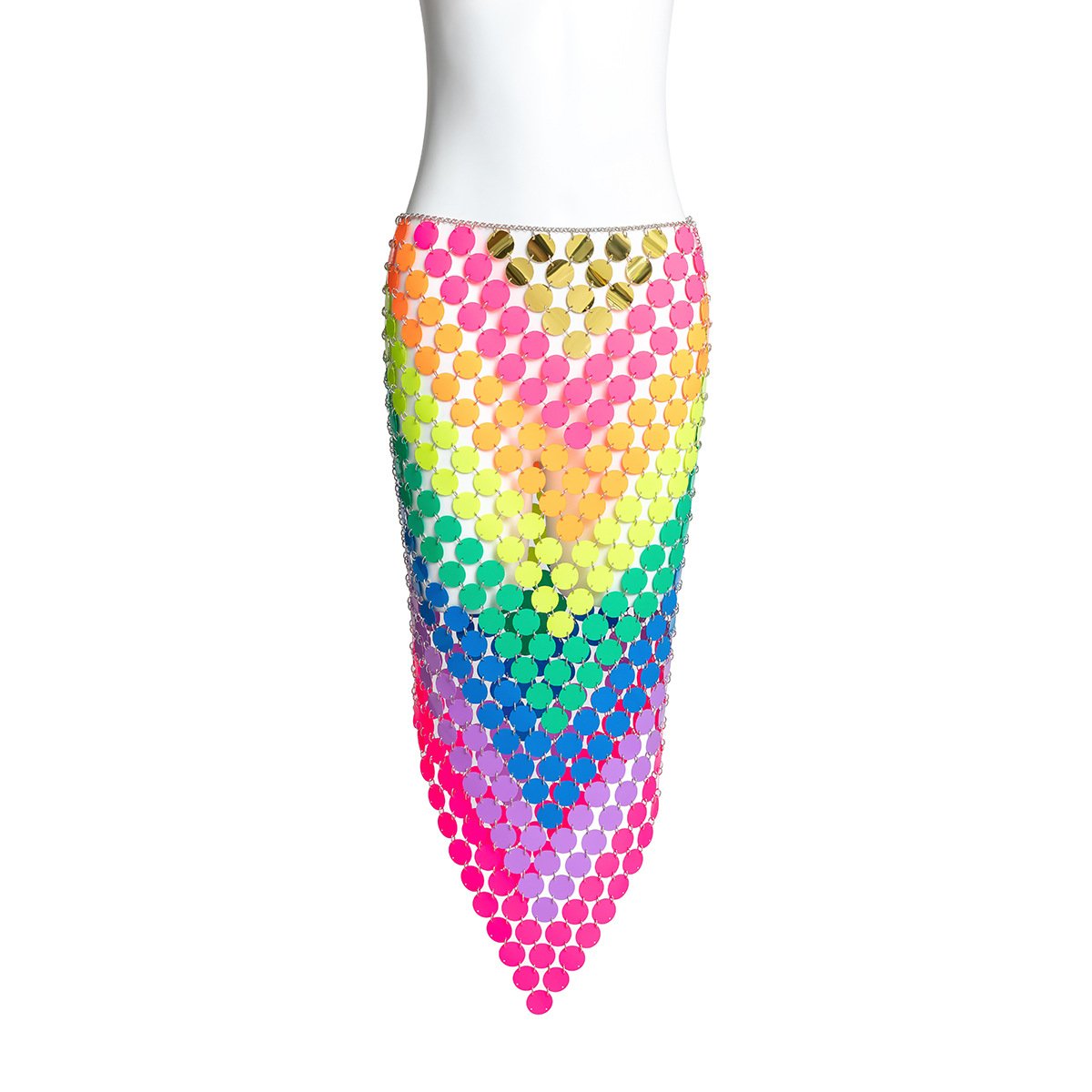 Jewelry Sexy Collision Color Sequins Handmade Skirt Women's Beach Show Round Body Chain