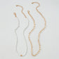N9226 Personalized Stacking Mashup Necklace Rice Beads Simple Love Necklace Double-layer Trendy Age-Reducing Necklace Female