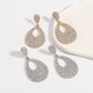 E1143 Exaggerated drop-shaped earrings full of diamond temperament personality retro geometric hollow fashion earrings