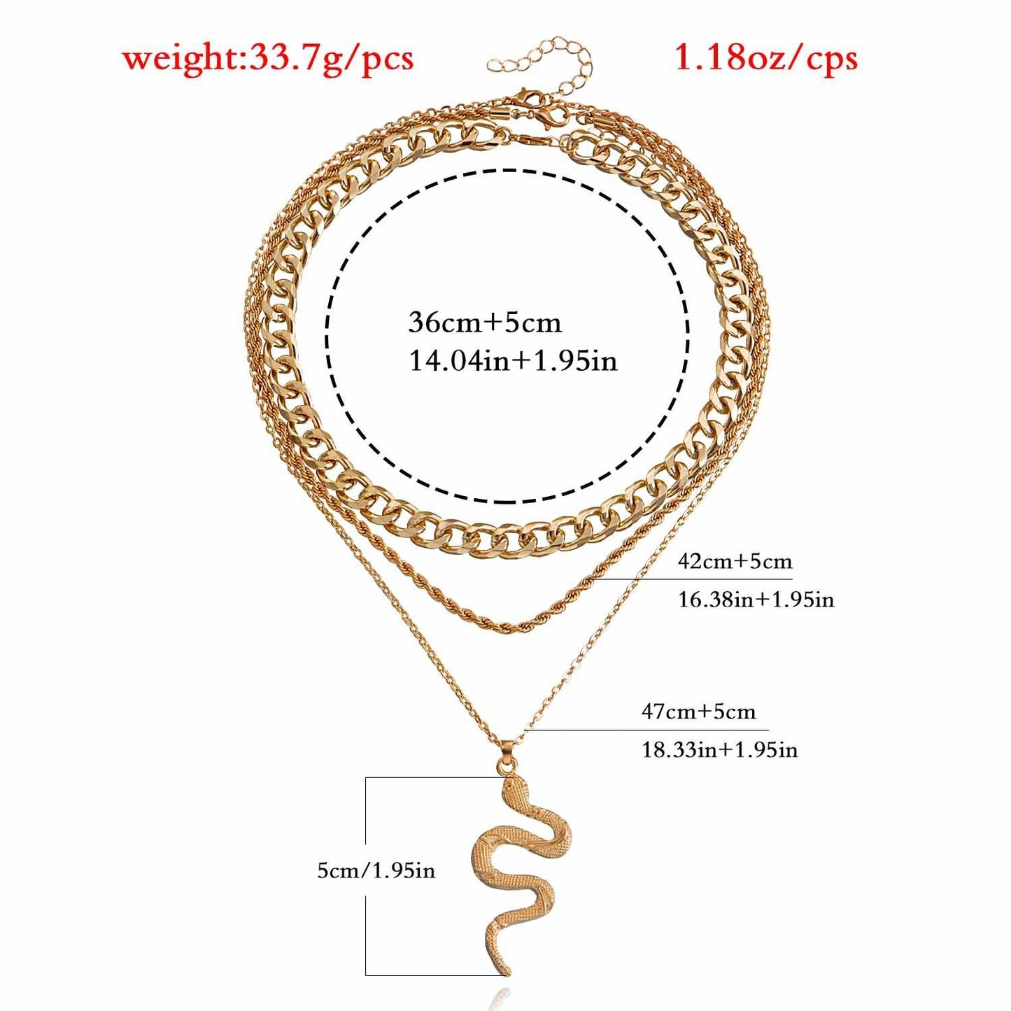 Jewelry ins popular snake-shaped element necklace female minority design sense ancient snake pendant necklace necklace