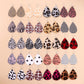 Jewelry Leopard Combination Leather Earrings Female Valentine's Day Fashion PU Earrings