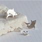Popular Jewelry Sweet and Cute Little Whale Goldfish Earrings Simple Fashion Jewelry