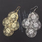 Palace Retro Hollow Flower Earrings Ladies Fashion Earrings Christmas Ball Supplies