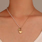 Ins Love Pearl Pull-out Necklace Fashion Light Luxury Niche Design Micro-inlaid Zircon Butterfly Sweater Chain