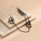 Jewelry gothic hollow tapered nail set with finger ring niche metal tassel ring female