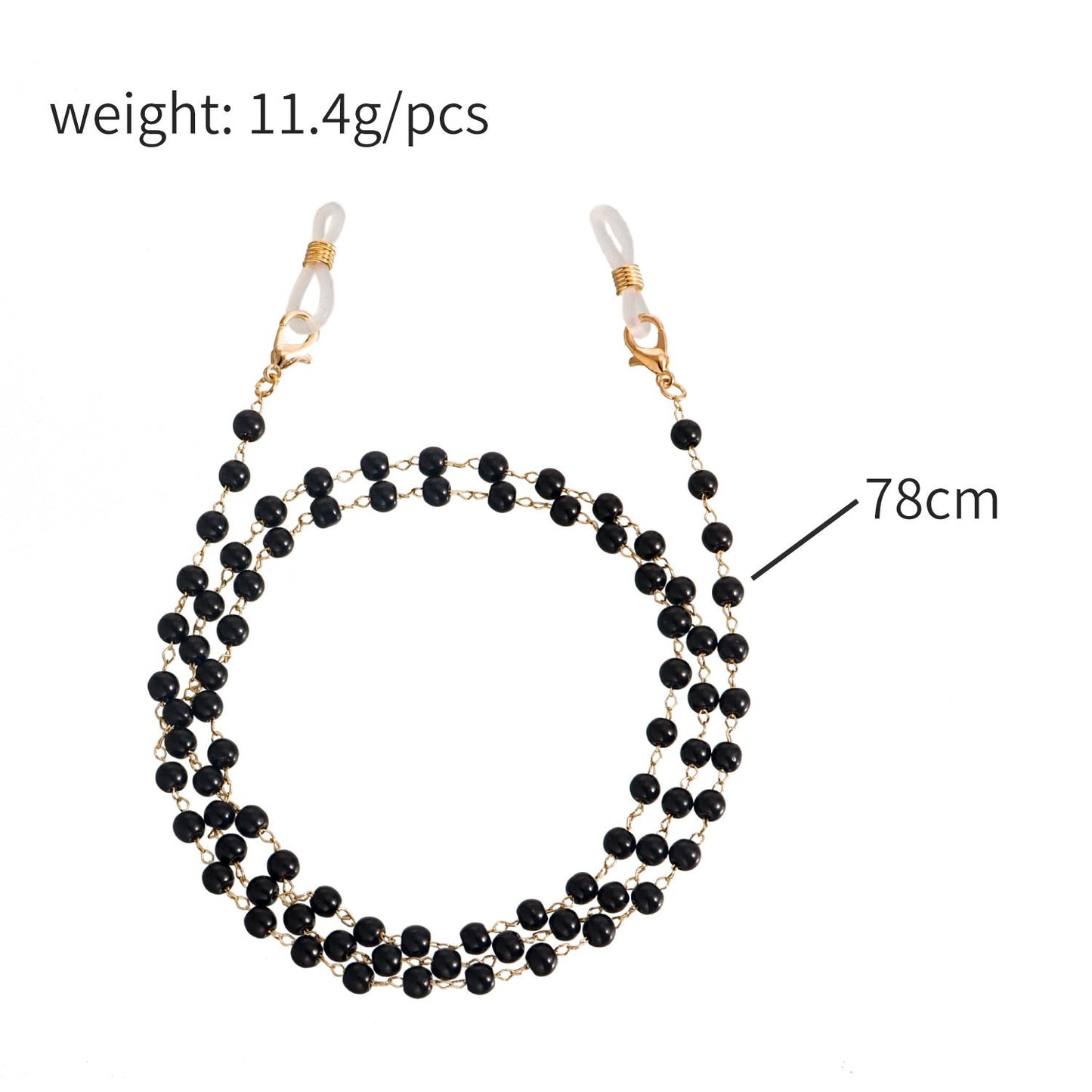 Mask hanging chain glasses hanging chain crystal glasses chain imitation pearl mask chain glasses chain