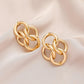 Hip-hop fashion chain hoop earrings exaggerated geometric metal stud earrings for women