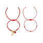 Jewelry simple winding adjustment red rope jewelry female creative braided bead heart-shaped bear bracelet