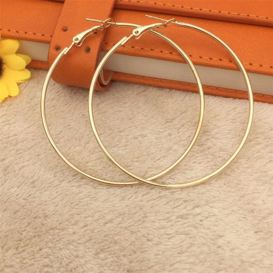 Round Aperture Earrings Simple Geometric Earrings Female Earrings Fashion Exaggerated Earrings