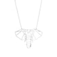 Hollow Elephant Head Necklace Female Lucky Elephant Pendant Necklace
