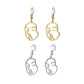 Personality earrings simple and creative funny hipster facial makeup exaggerated all-match earrings earrings