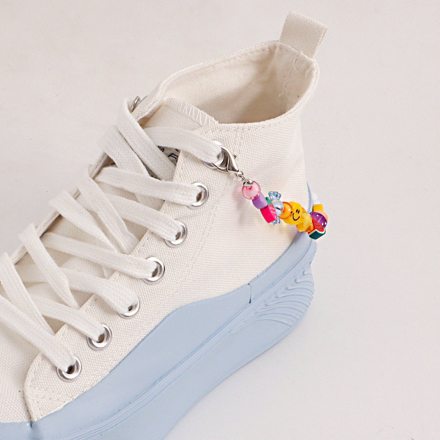 ins ethnic shoe chain accessories diy jewelry handmade beaded letter chain shoe buckle decoration