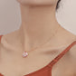 Jewelry light luxury flower mother-of-pearl pendant necklace female clavicle chain personality versatile niche design necklace