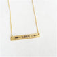 Explosive strip lettering necklace bebrave hand-smeared inspirational women's necklace