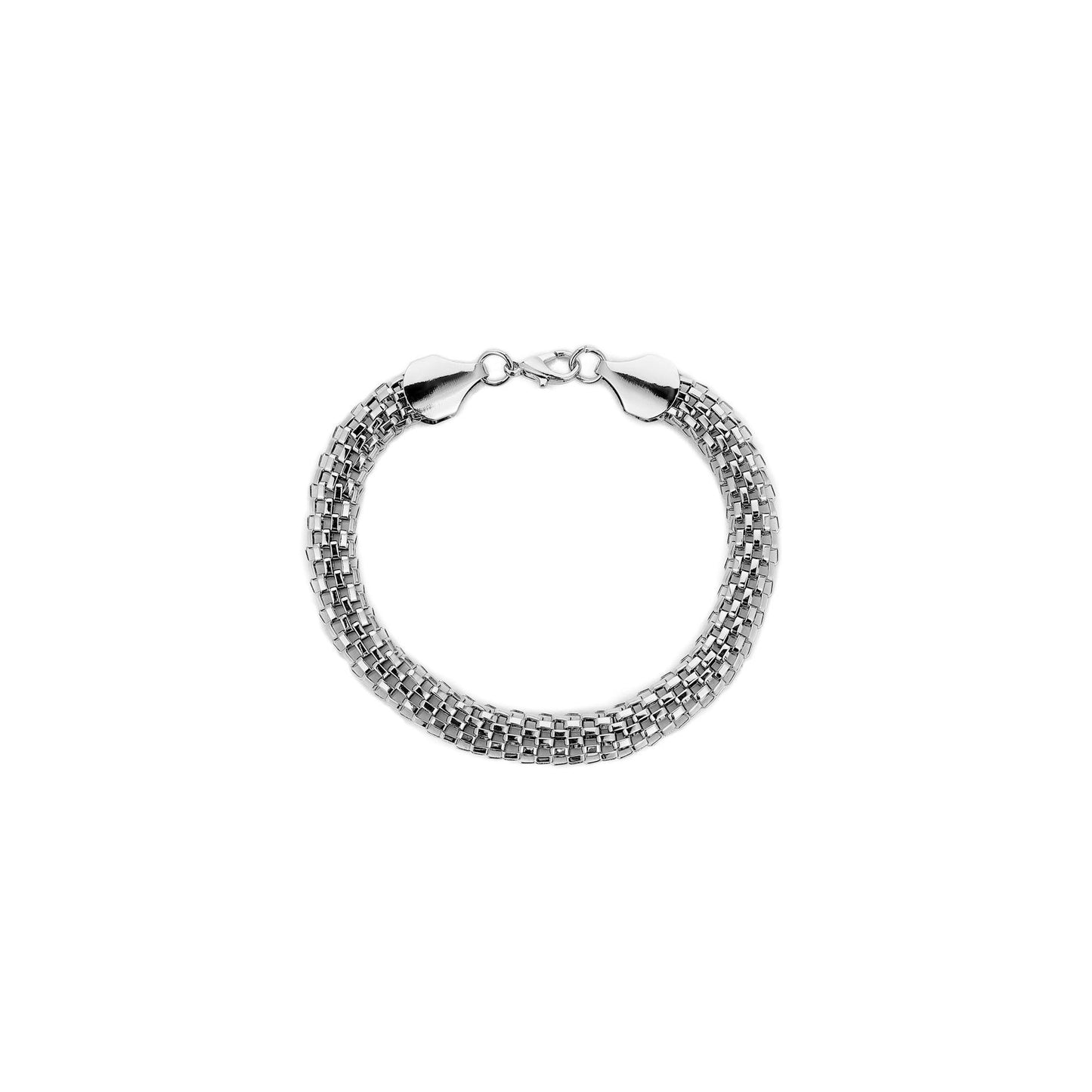 Personalized Fashion Retractable Folding Hollow Flat Mesh Chain Bracelet Men's Simple Hand Jewelry