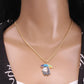 Halloween popular jewelry scary funny umbrella little alien necklace fun collarbone necklace
