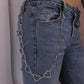 Jewelry simple hollow heart size peach heart waist decoration cold hip-hop pants chain waist chain