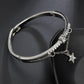 Bracelet rose gold five-pointed star diamond metal women's bracelet literary student bracelet jewelry