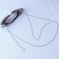 Rhinestone mask hanging chain glasses chain anti-lost glasses rope silicone non-slip ring mask chain