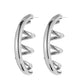 Minimalist Creative Metal Spring Earrings Temperament Crescent Shape Women's Versatile Earrings Jeyue Jewelry