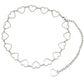 Jewelry simple hollow heart size peach heart waist decoration cold hip-hop pants chain waist chain