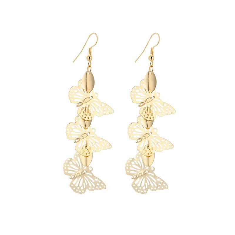 Butterfly String Tassel Earrings Ladies Earrings Jewelry