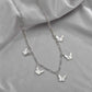 Fashionable Alloy Butterfly Pendant Necklace Retro Simple NK Clavicle Chain Short Necklace Ladies Jewelry