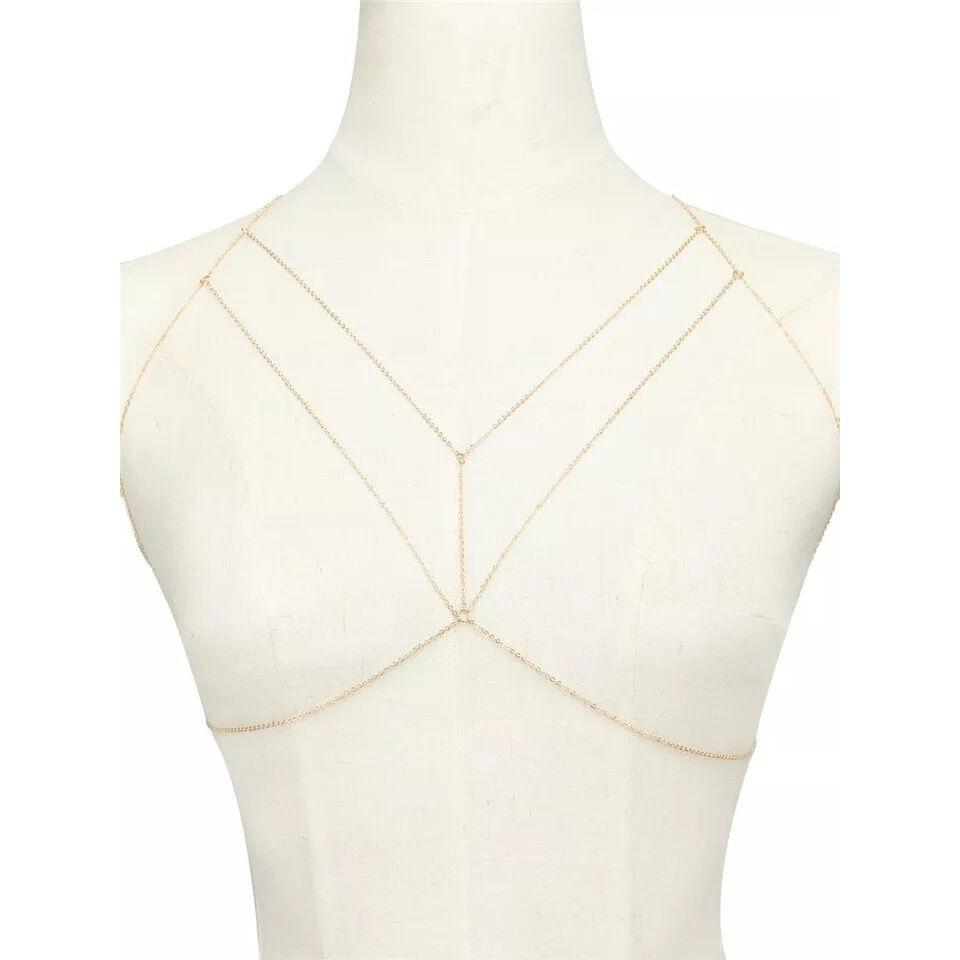 Jewelry simple street style clothing geometric sexy body chain