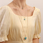 Jewelry ins multi-layer long tassel love turquoise pendant necklace female ethnic necklace