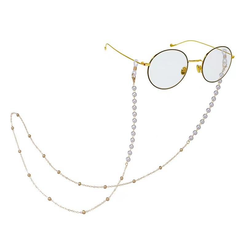 Jewelry Fashion Simple Pearl Glasses Chain Hanging Neck Anti-drop Glasses Rope Glasses Accessories