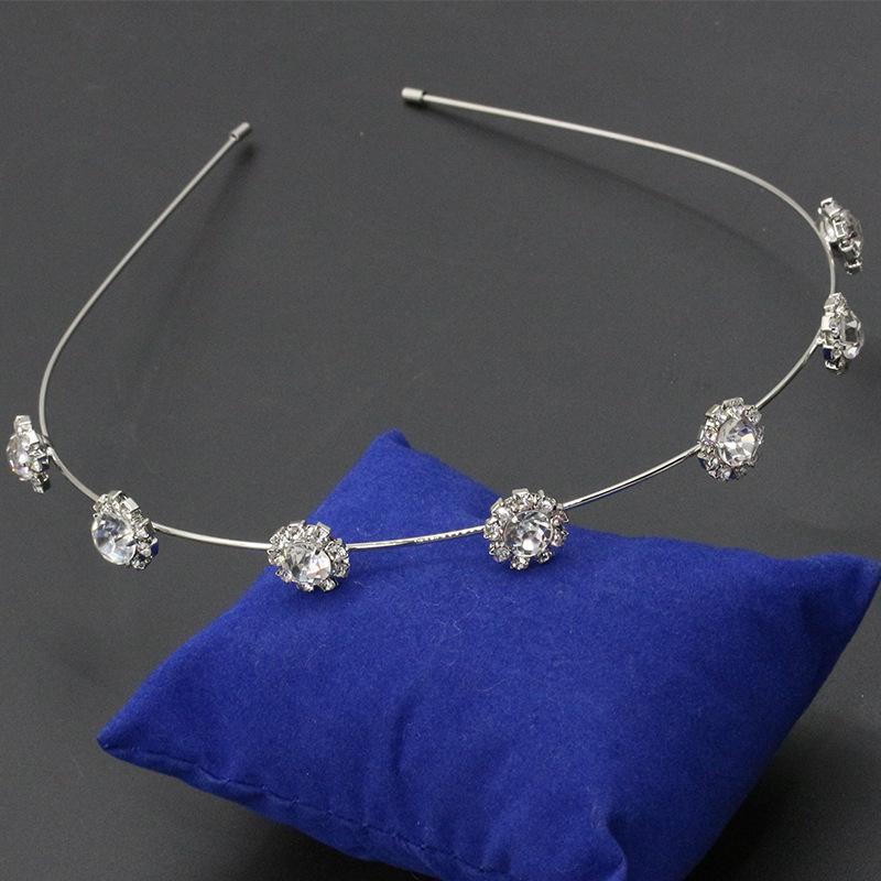 Hair accessories headdress sweet rhinestone sun flower thin headband floor stall headband