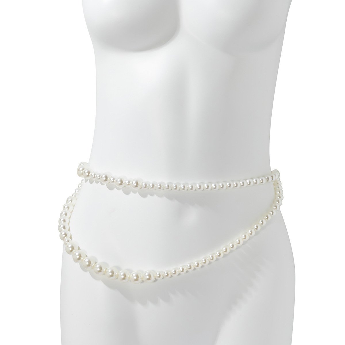 Sexy Pure Desire Imitation Pearl Double Layer Waist Chain Women Fashion Trend Metal Chain Body Chain