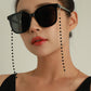 Ornament simple fashion black bead glasses chain ladies temperament multi-purpose mask non-slip lanyard