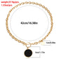 Jewelry wild berry exaggerated thick chain black mother-of-pearl necklace female trendy cool alloy sweater chain