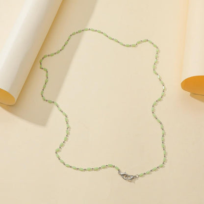 Mask Lanyard Anti-lost Chain Glasses Chain Fashion Rectangular Crystal Bead Multipurpose Necklace