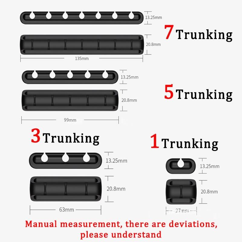 1/3/5/7 Hole Wire Slot Multifunctional Cable Organizer USB Cable Fixed Hub Life Tools