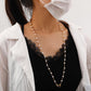 Mask anti-lost hanging chain copper wire winding knotted pearl sweater chain multi-purpose mask lanyard glasses chain