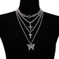 Jewelry diamond-encrusted little angel rose necklace accessories peach heart wings pendant necklace set chain