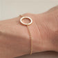 Personalized minimalist circle bracelet minimalist circle