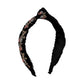F4441 Small, fresh, sweet, age-reducing fashion headband knotted embroidery floral fabric simple net red headband