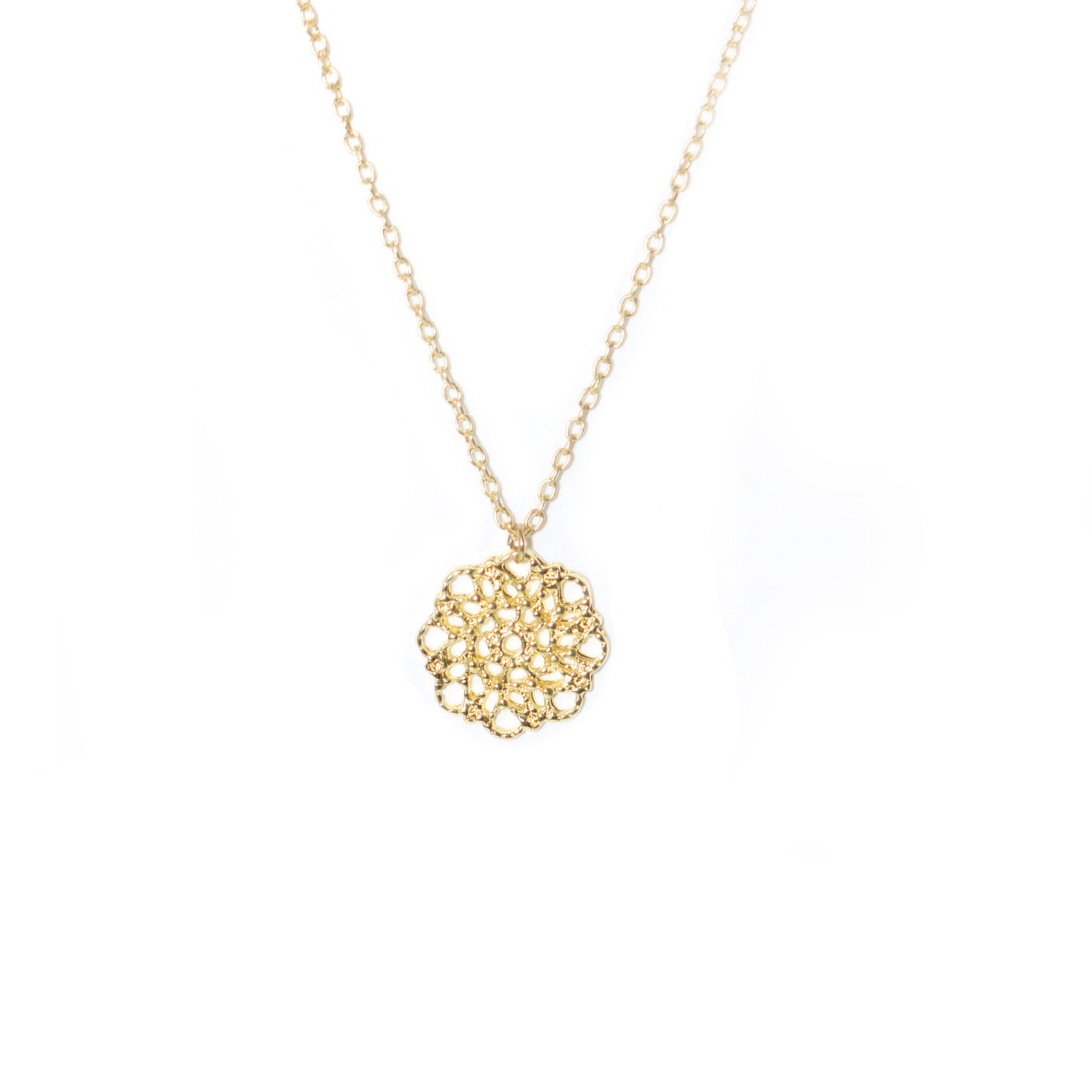 Jewelry Hollow Lace Flower Necklace Female Pendant Temperament Clavicle Chain