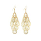 Long Hollow Out Big Water Drop Earrings Yunnan Minority Fashion Metal Earrings