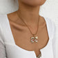 N955 Personality Cartoon Robot Pendant Necklace Simple Necklace Fun Heart Diamond Necklace Women