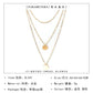 Jewelry star with the same style street shooting fashion simple sequin multi-layer suit necklace female