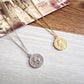 ins gold coin necklace female Elizabeth gold coin pendant coin clavicle chain jewelry