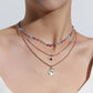 Jewelry Fashion Exaggerated Trend Eyes Necklace Multi-layered Devil's Eye Pendant Necklace