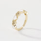 ZR78 fashion love ring geometric drop oil micro-inlaid jewelry simple opening adjustable ring female