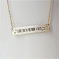 Lettering necklace Iloveyoutothemoonandback long letter necklace