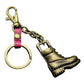 Retro horse boots key chain brushed shiny alloy accessories car key bag pendant gift Taobao gift