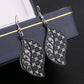 Indian Baroque Retro Hollow Leaf Ladies Earrings Multilayer Frosted Earrings